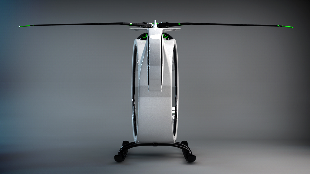 helicopter concept zero 3D helicoptero