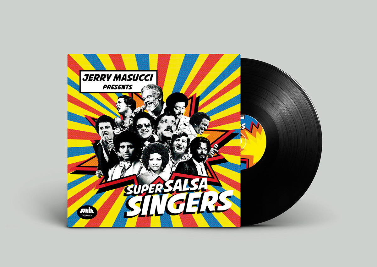 disco Album comic Pop Art salsa vinyl collage