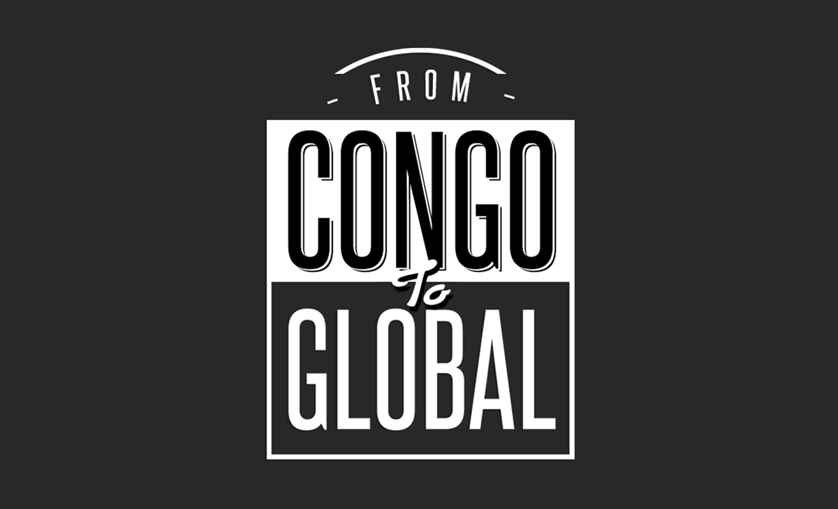 vector graphics Congo Global people Character illustrate black and white dark