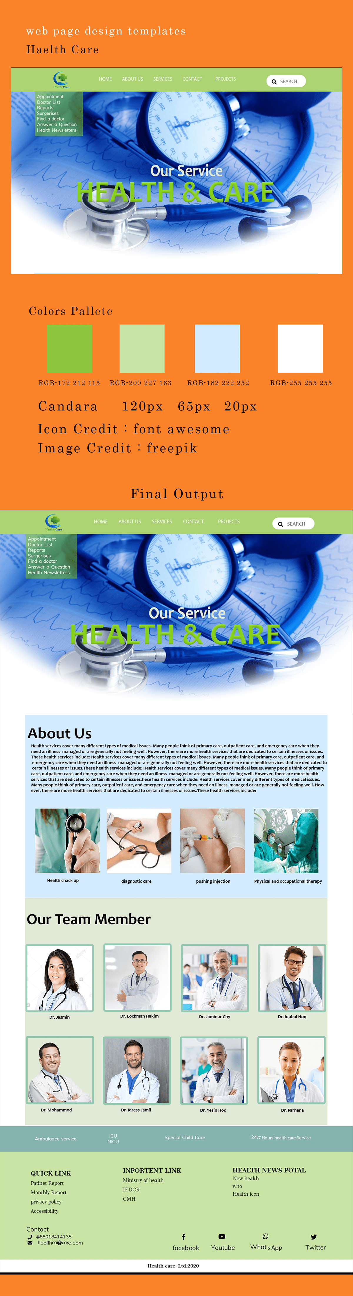 landing page user interface Web Design  Website Design