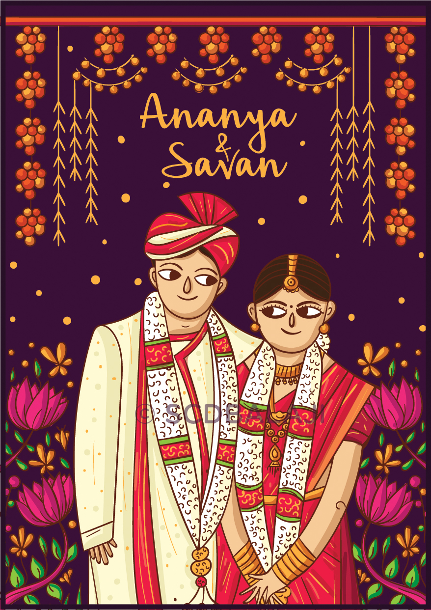 Indian Brides And Grooms Wedding Invitation Designs On Behance