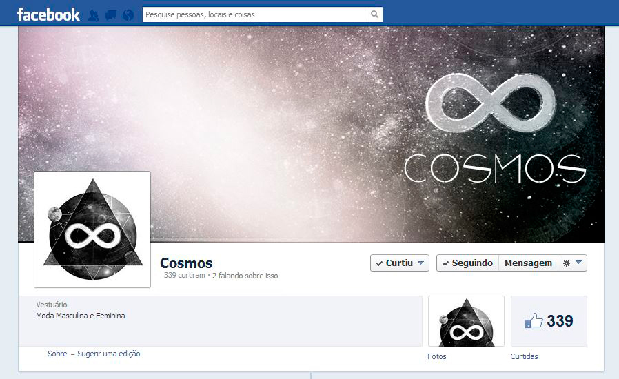 cosmos vestuario marca logo design identidade visual Leonardo Lucas l2designer
