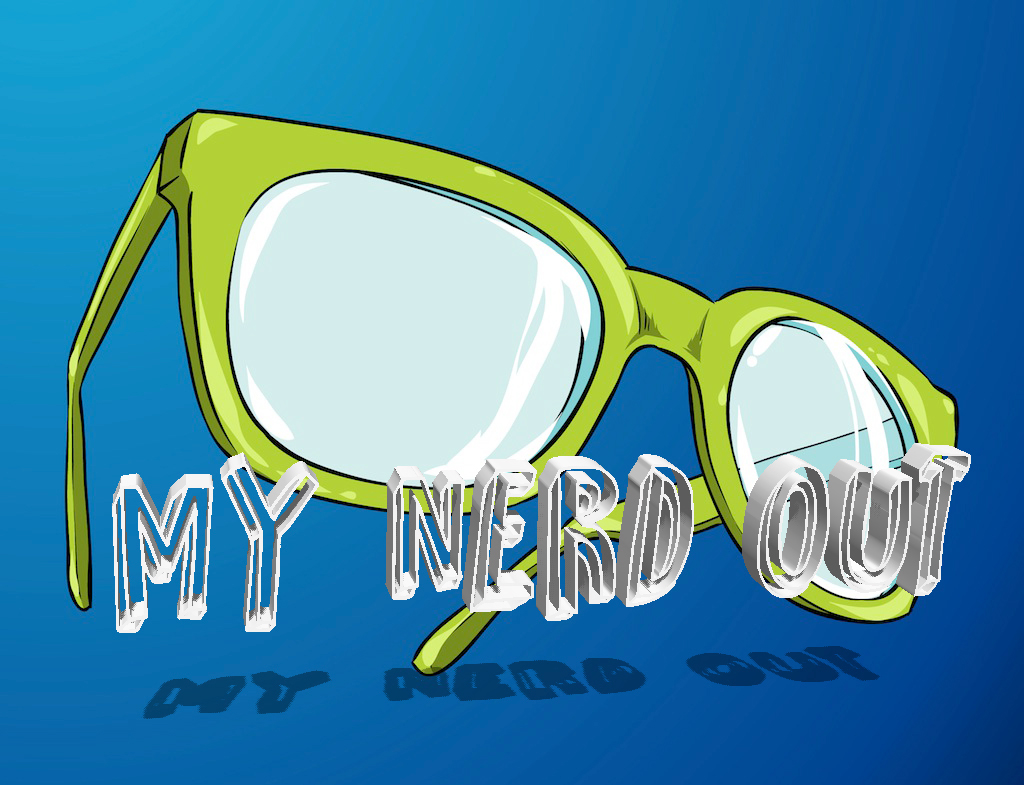 nerd My Nerd Out glasses skull graphic design 