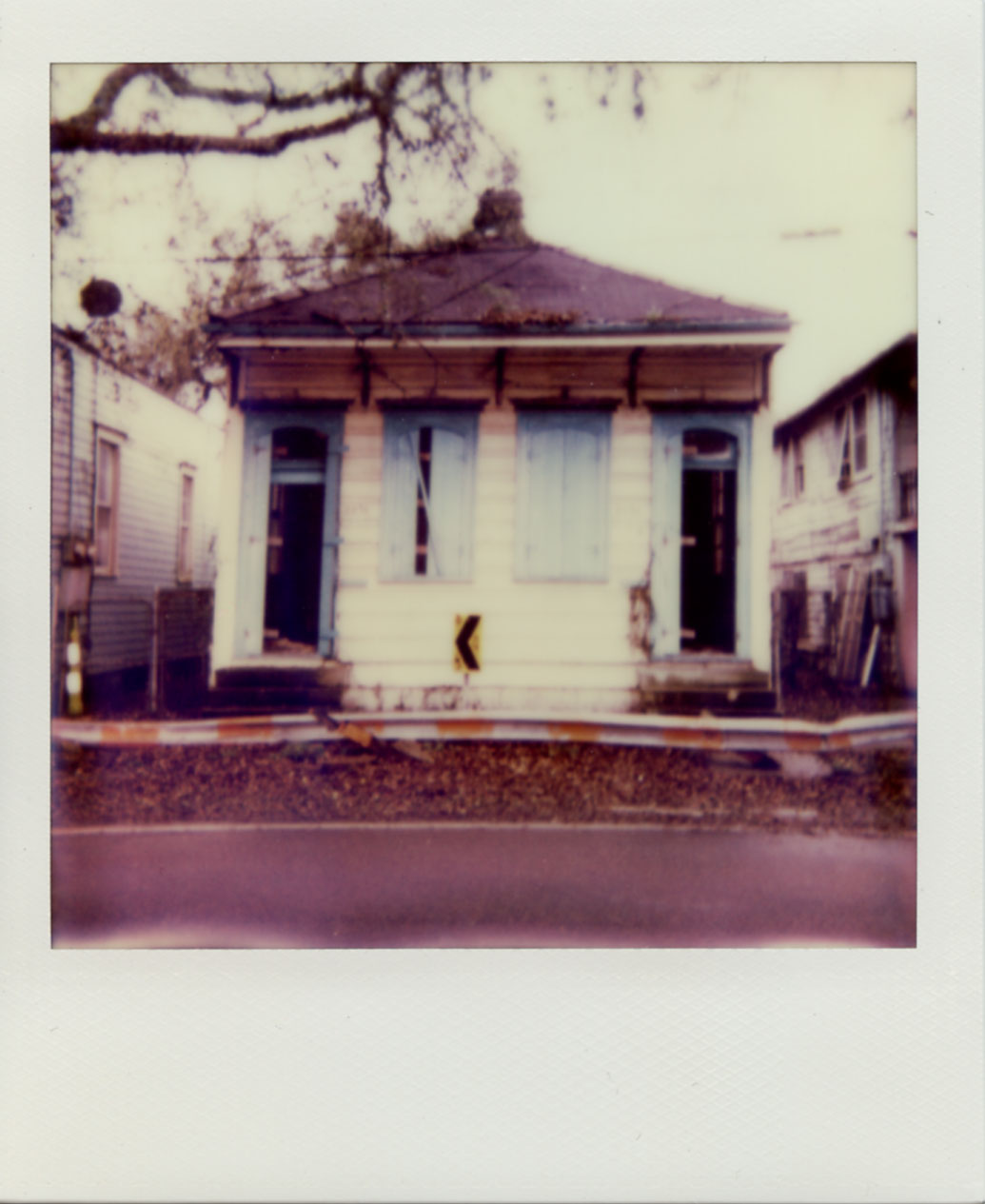 POLAROID Film   vintage old architecture new orleans color Faded Travel Documentary 
