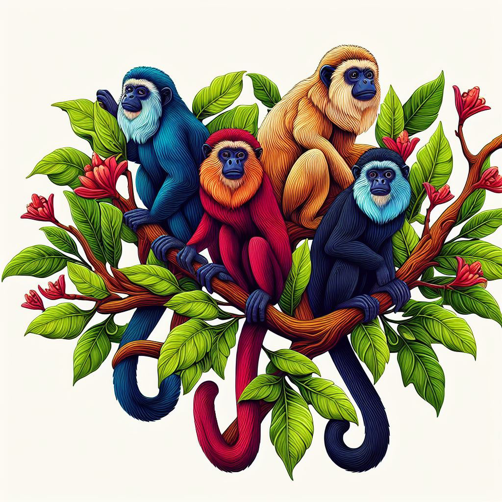 animales monos Amazonas peru Arre
