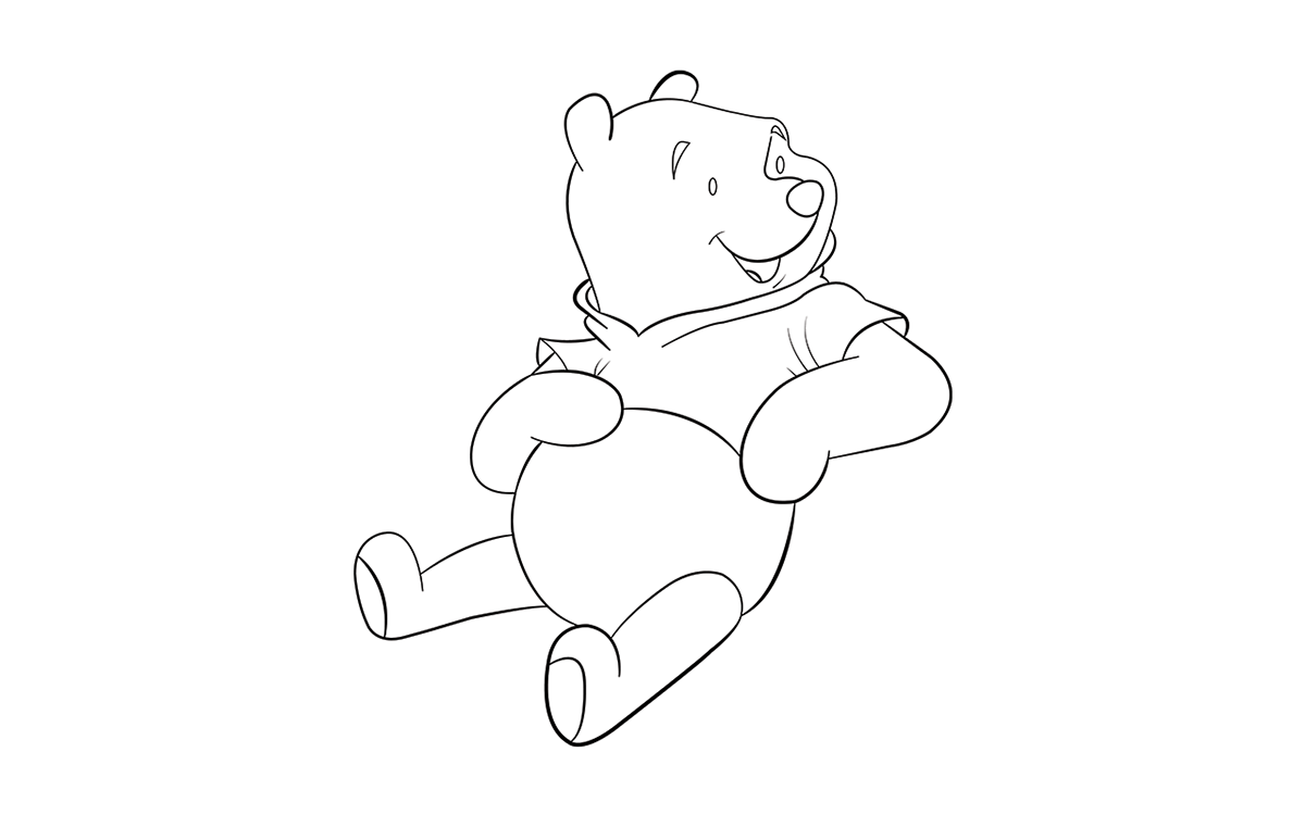 Character design cartoon winnie the pooh tv show graphic art bear honey