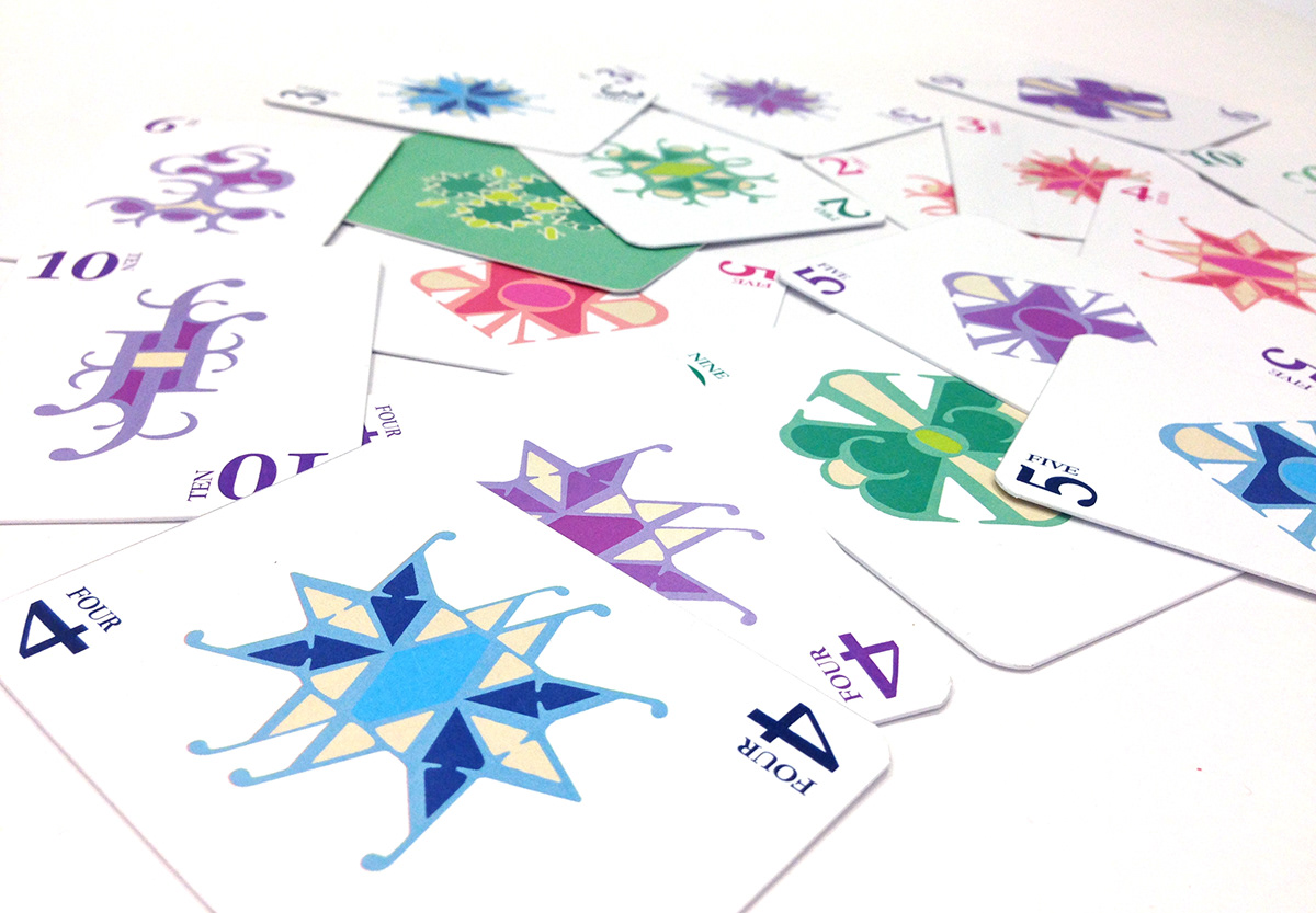 typographic playing cards Garamond Playing Cards Design Patterns deck