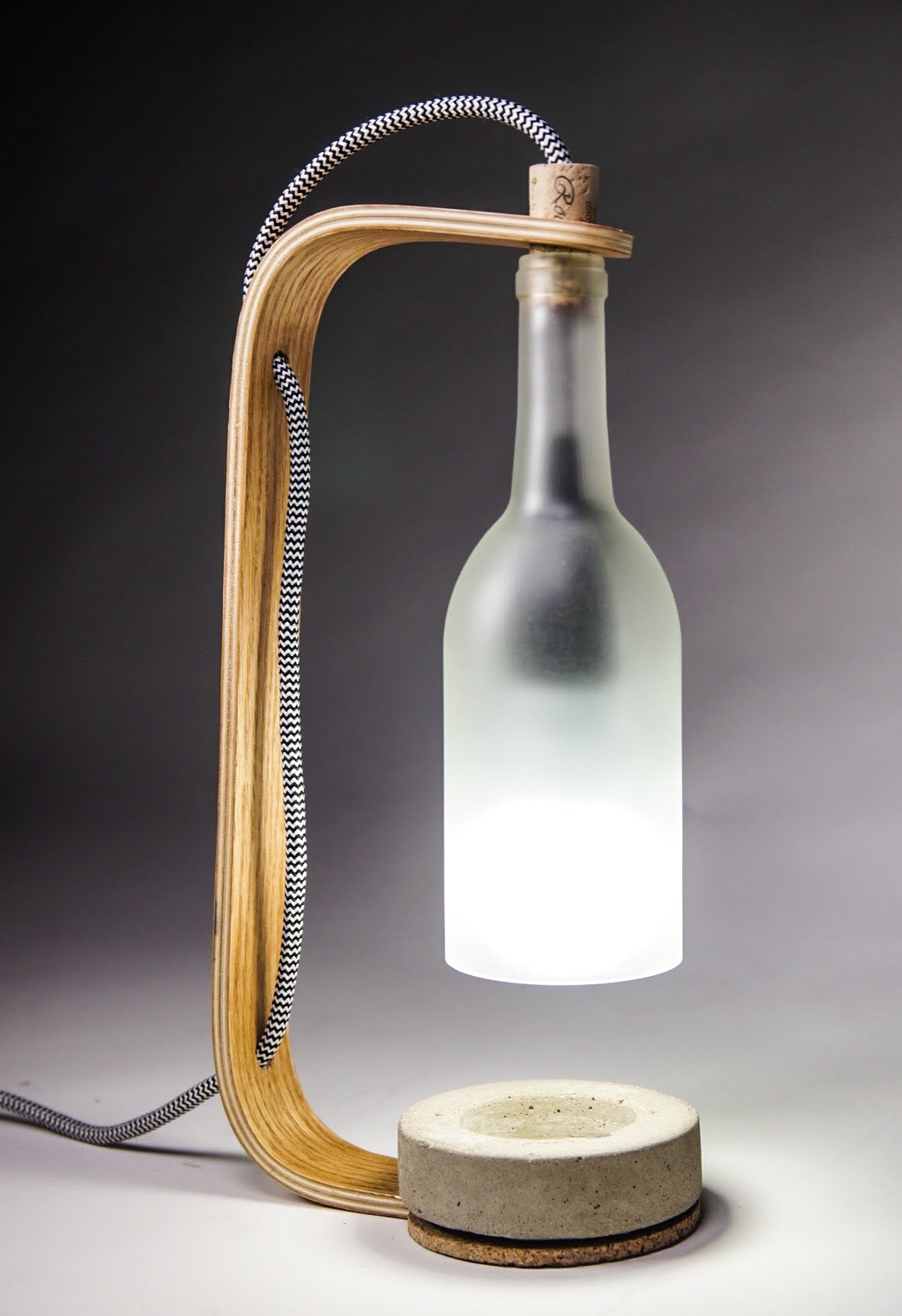Bent Ply Wine Bottle Lamps on Behance