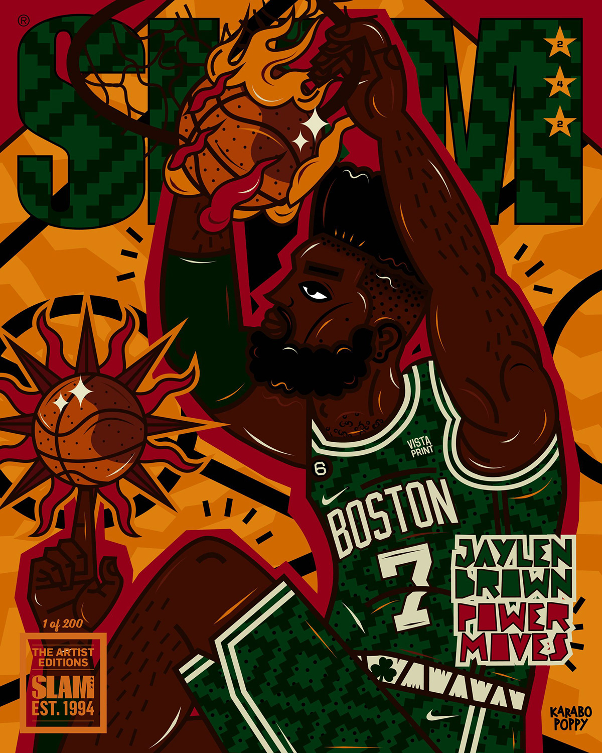 african aesthetic basketball Boston Celtics jaylen brown magazine NBA Art Nike sneakers