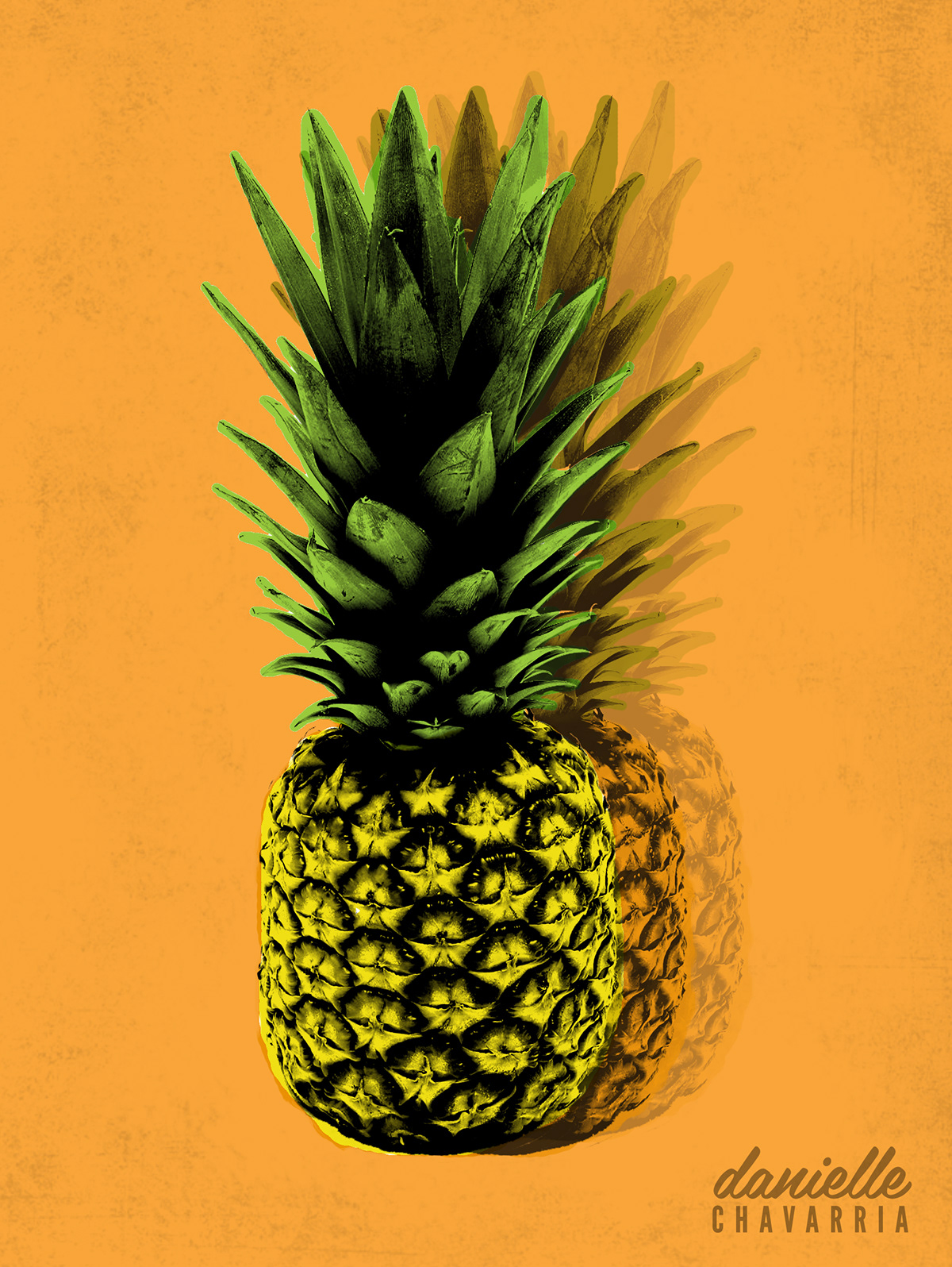 Pineapple  pop art  design