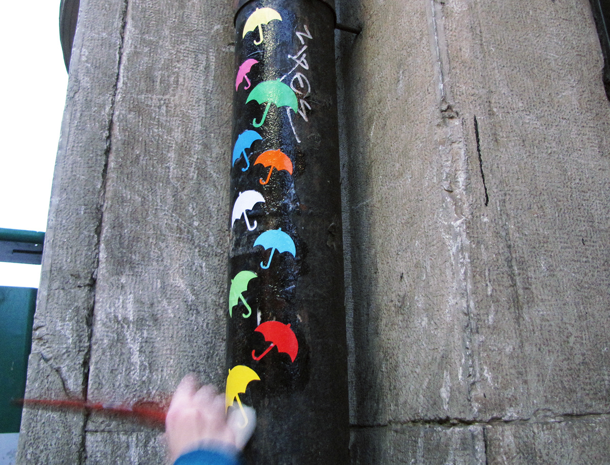 Street  art  design  umbrella