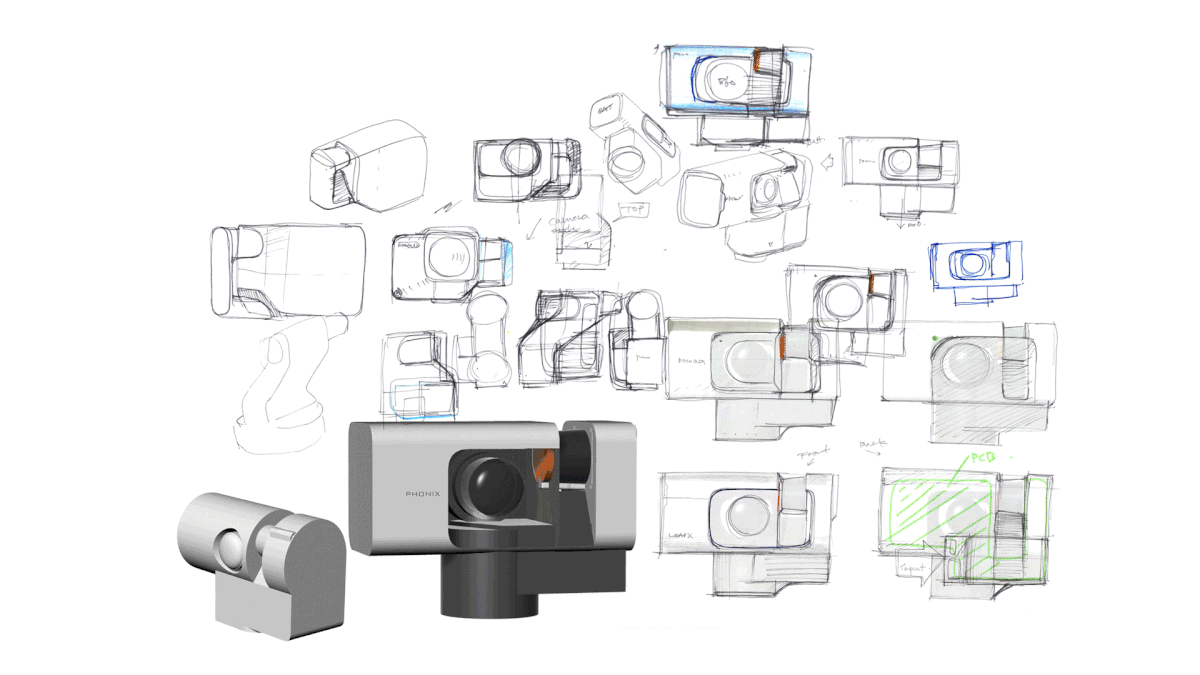 3d scan camera industrial design  LeapX LiDAR product design  reddot Render scanner Virtual reality