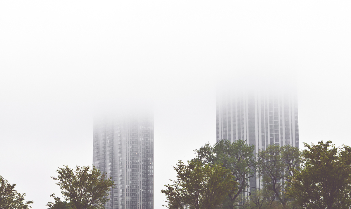 chicago Landscape Nature Documentary  Urban city skyscrapers fog summer mood minimal minimalist Space 