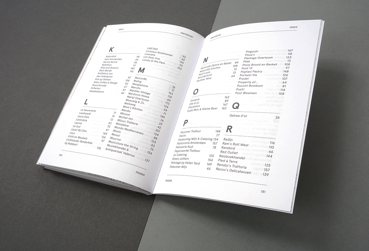 Hetparool amsterdam book envelop bookmark Cityguide Food  Shopping cafe restaurant maps