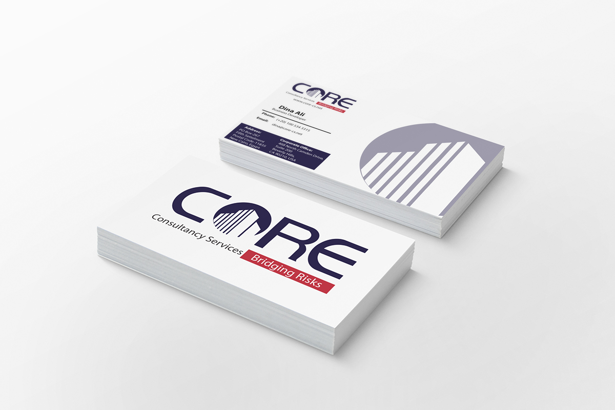 core graphics brochure business card