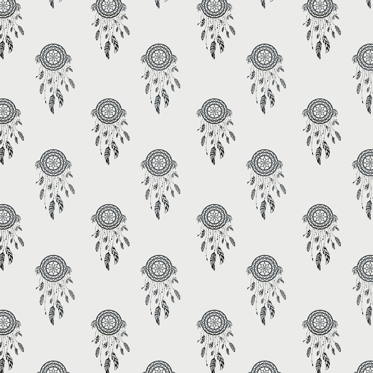 pattern design  print design  pattern textile design  vector Dream Catcher Mandala abstract ILLUSTRATION 