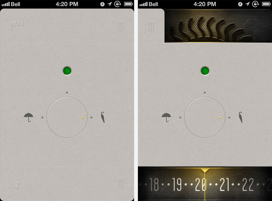 app iphone weather minimalistic minimal dieter rams inspired zontik UI user interface