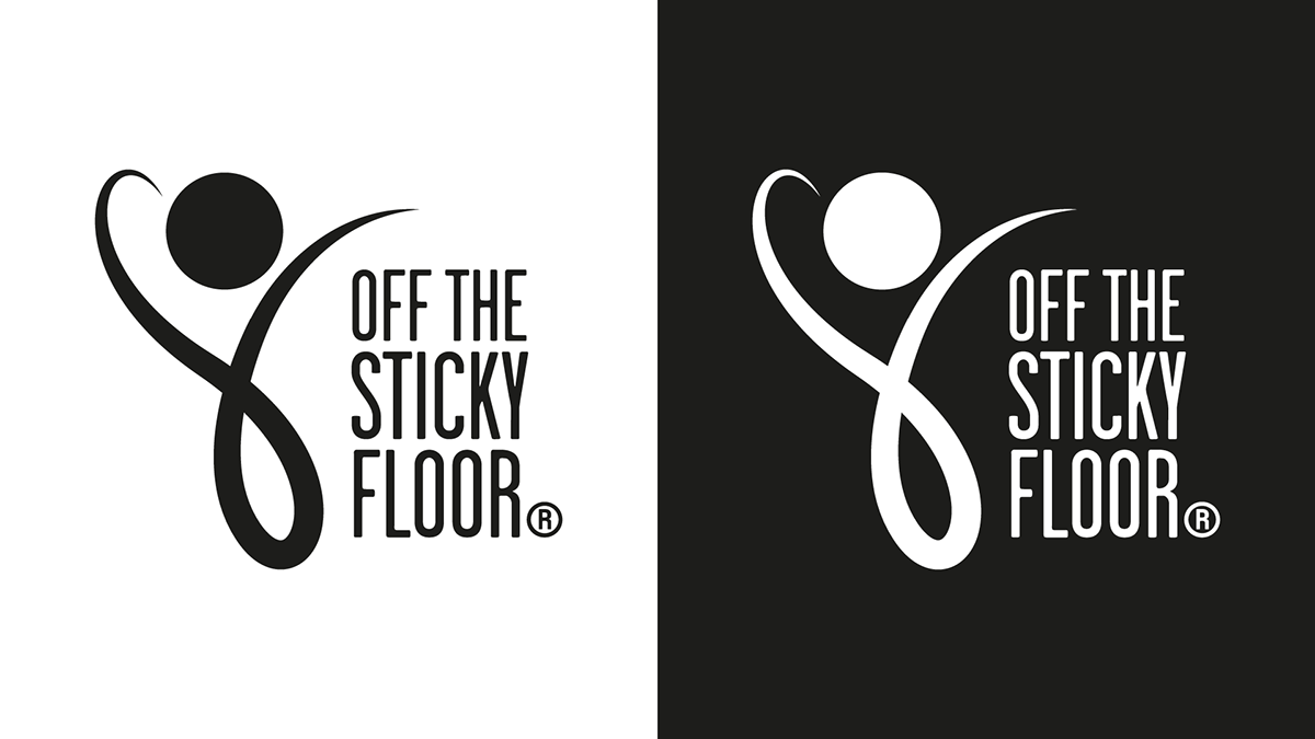 sticky FLOOR brand branding  identity logo Illustrator photoshop krimson