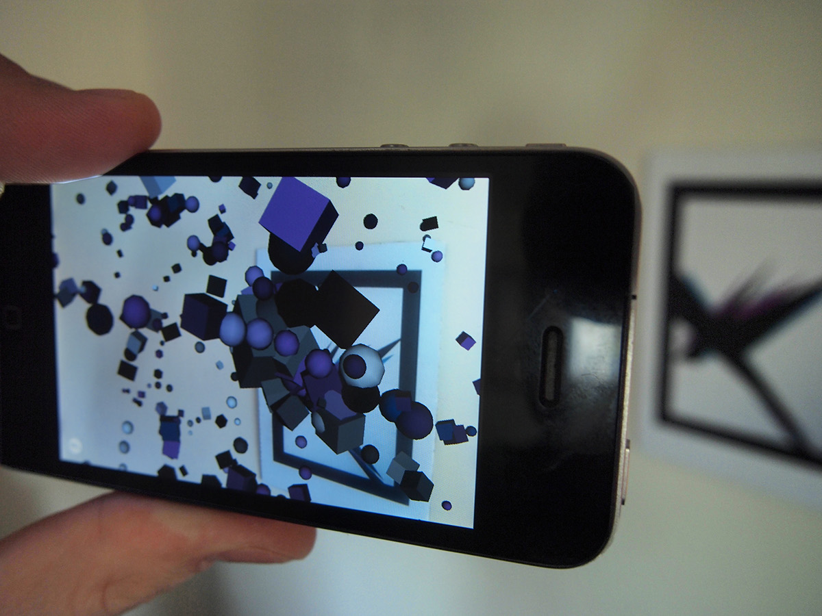generative art augmented reality mobile iphone sculpture experiment