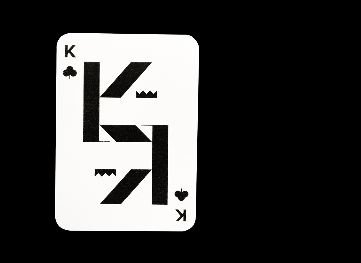 typography   typo cards Playing Cards