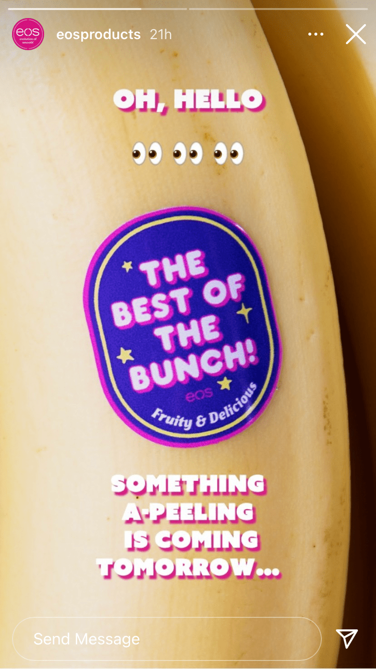 banana Bananas beauty beauty packaging eos evolution of smooth lip balm packaging design sticker sheet yellow beauty