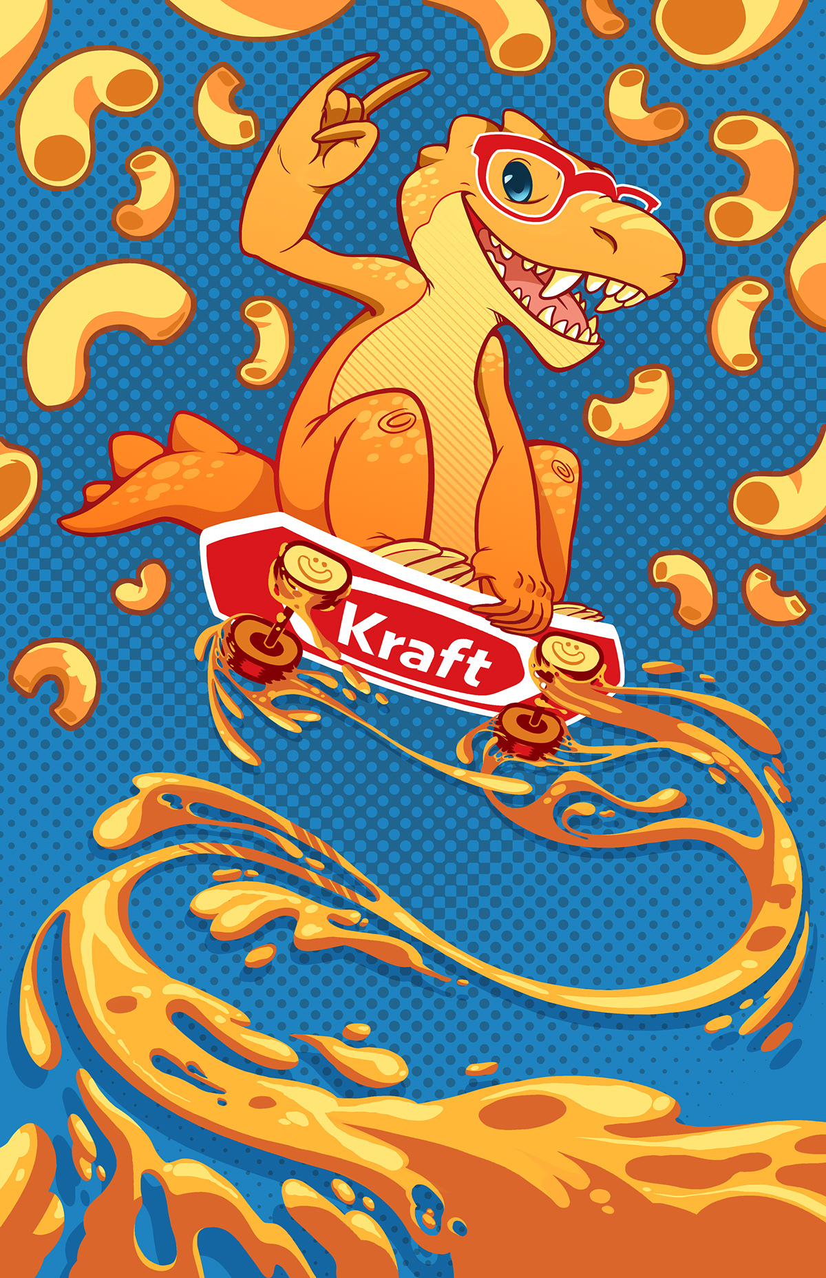 Kraft macaroni and cheese Dinosaur Mascot Cheese