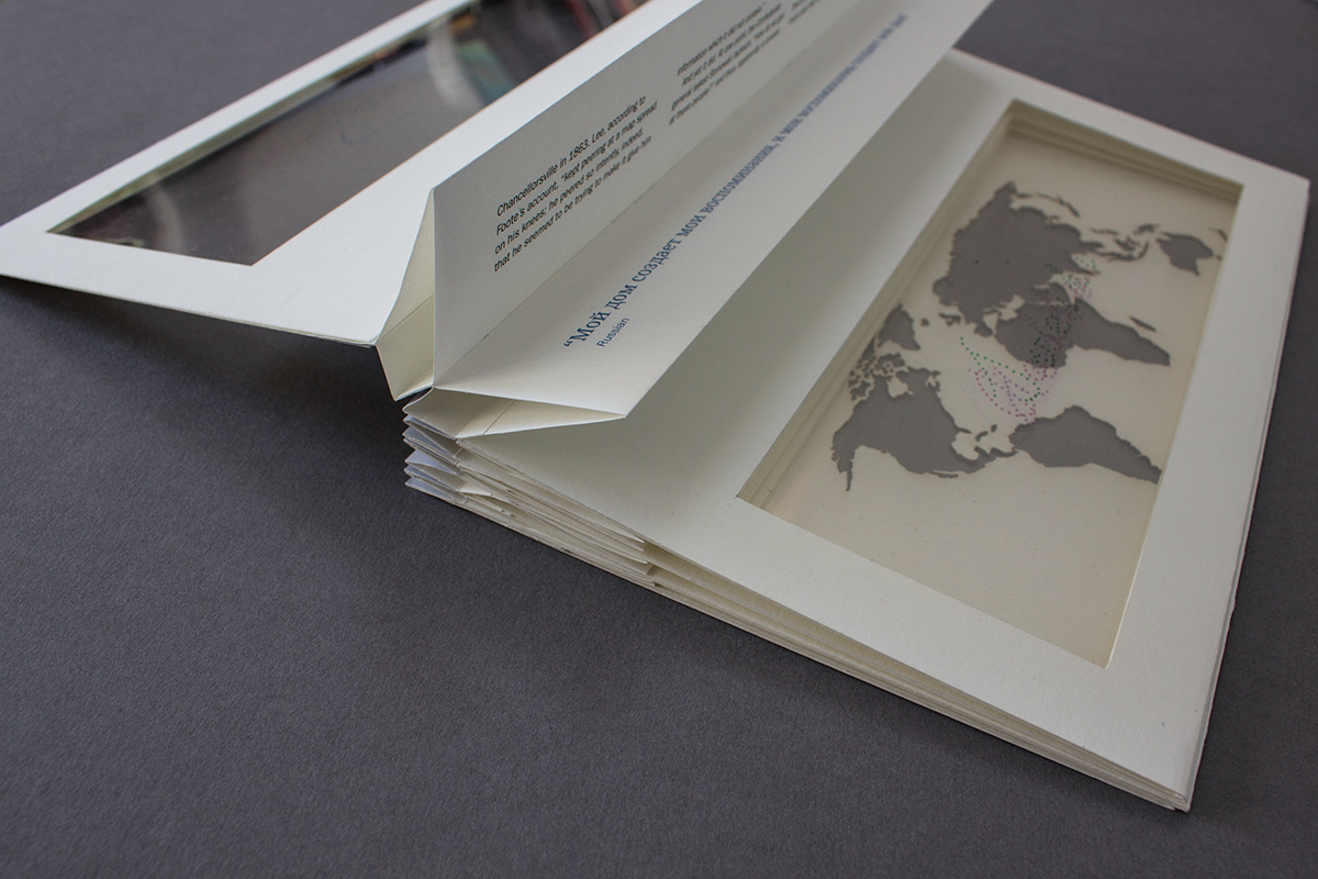 artist book innovative binding Travelling Languages