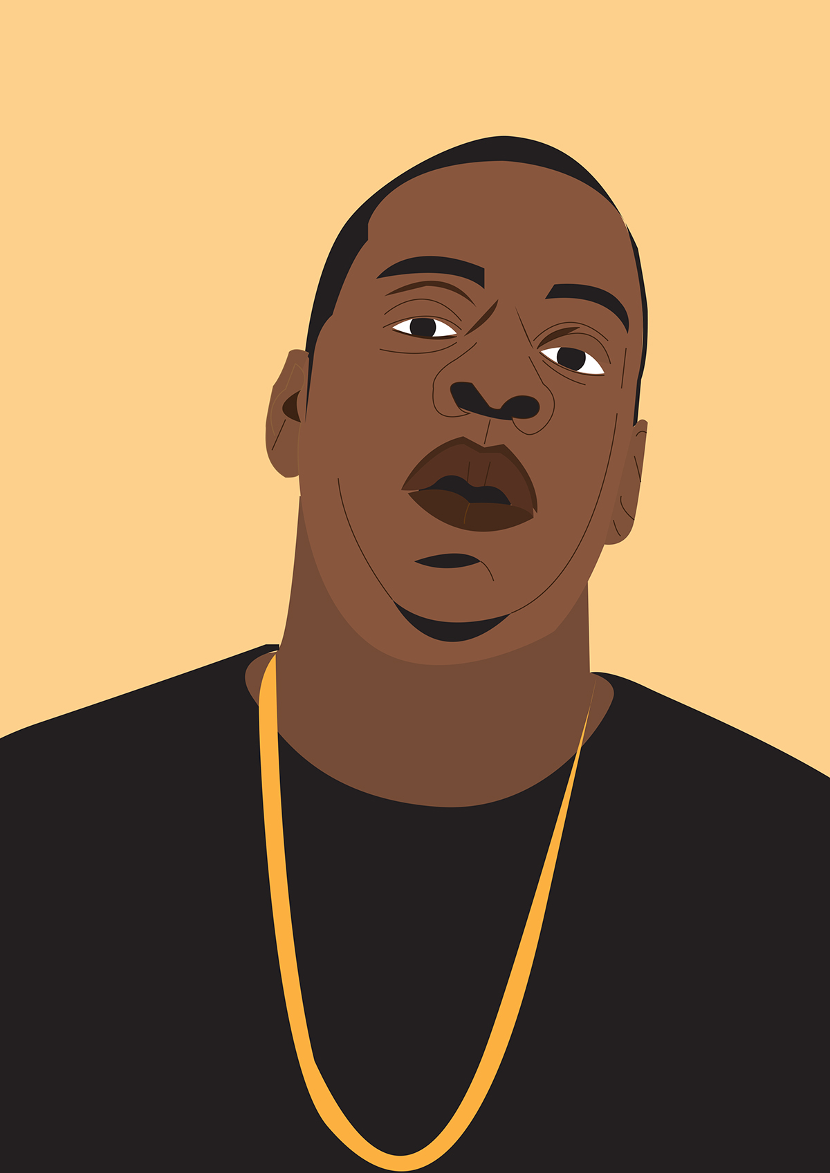 hiphop Rappers illustrations Jayz kanye Drake dre jcole kendrick music