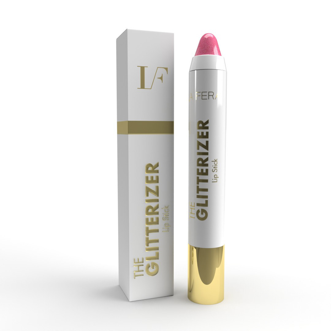 lipstick lipgloss Glitter metallic label white design