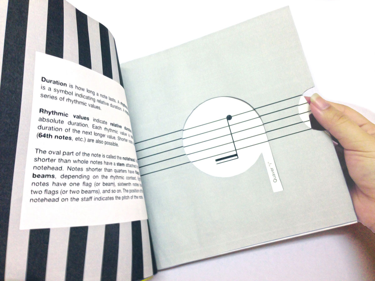 Typography Music Booklet pop up typo book music font font Typeface