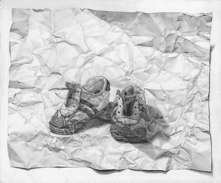 paper pencil graphite shoes papel lapiz grafito zapatos representación metamorfosis dibujo