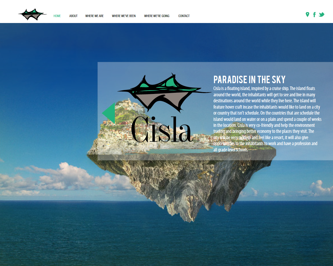 floating Island concept paradise SKY Website Web logo Layout
