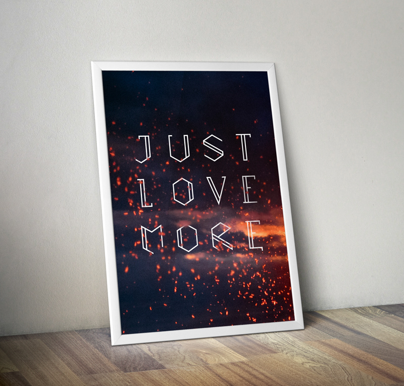 Love poster fire