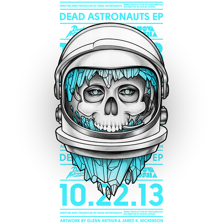 dead astronauts sketch ep Perturbator Glenn Arthur jthree concepts Space  skull