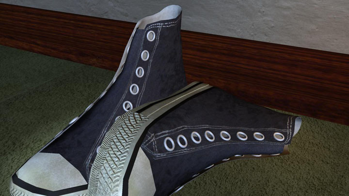 converse Chuck Taylors shoes Low Poly Game Art
