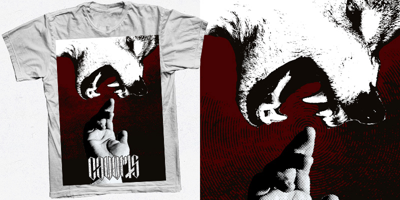Cavorts Merch metal rock'n'roll t shirt design typo screen print design