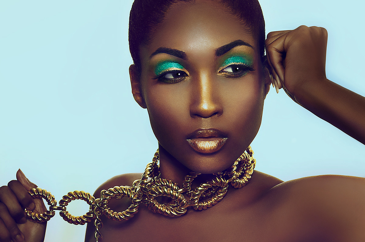 Mohammed Hazarudin  black women gold MAU brown skin femi photography