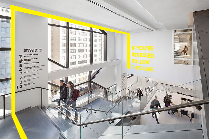 thenewschool parsons graphic design Minimalism modern Display spacial design posters lines