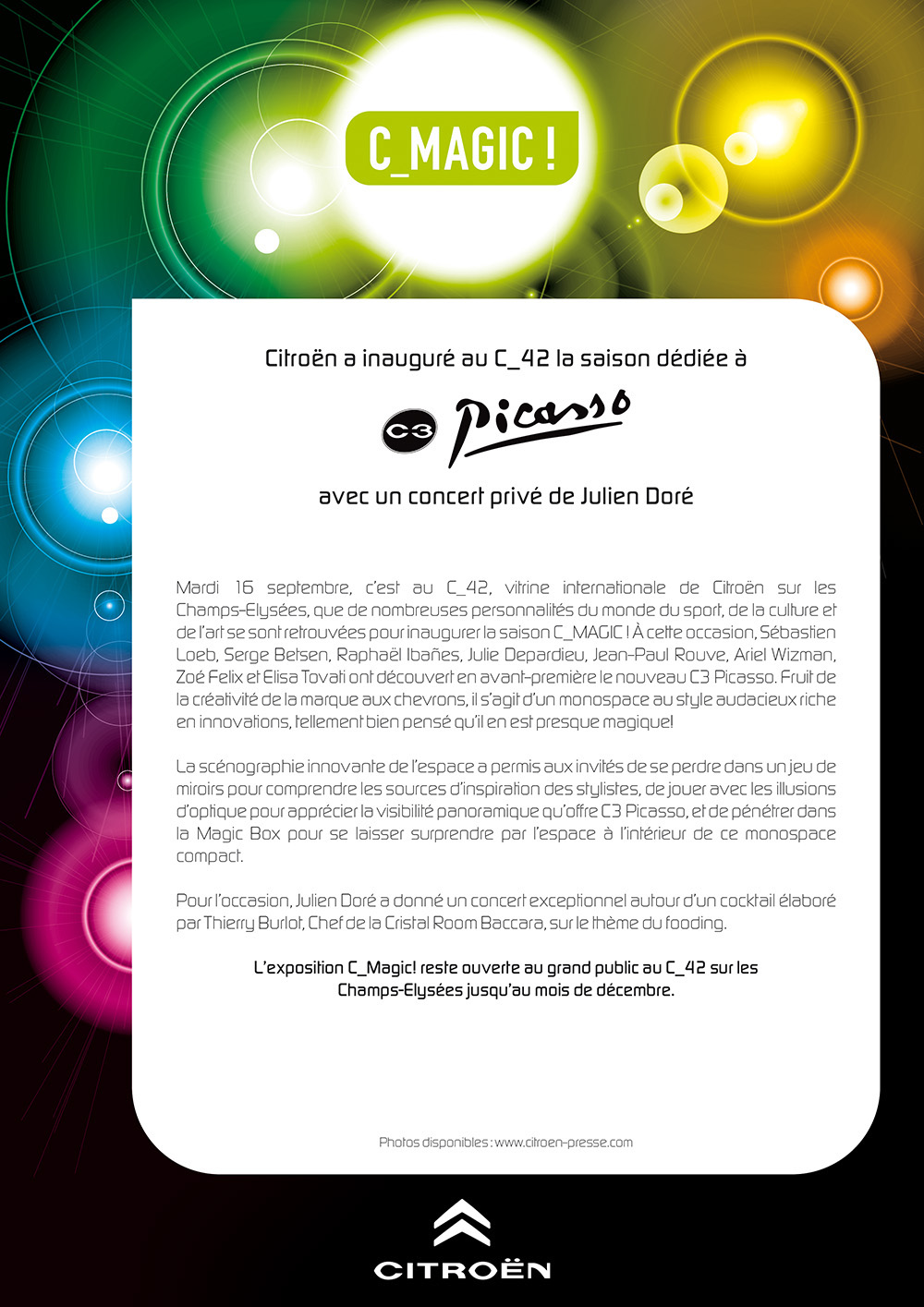 citroen C3 Picasso convention lancement presse