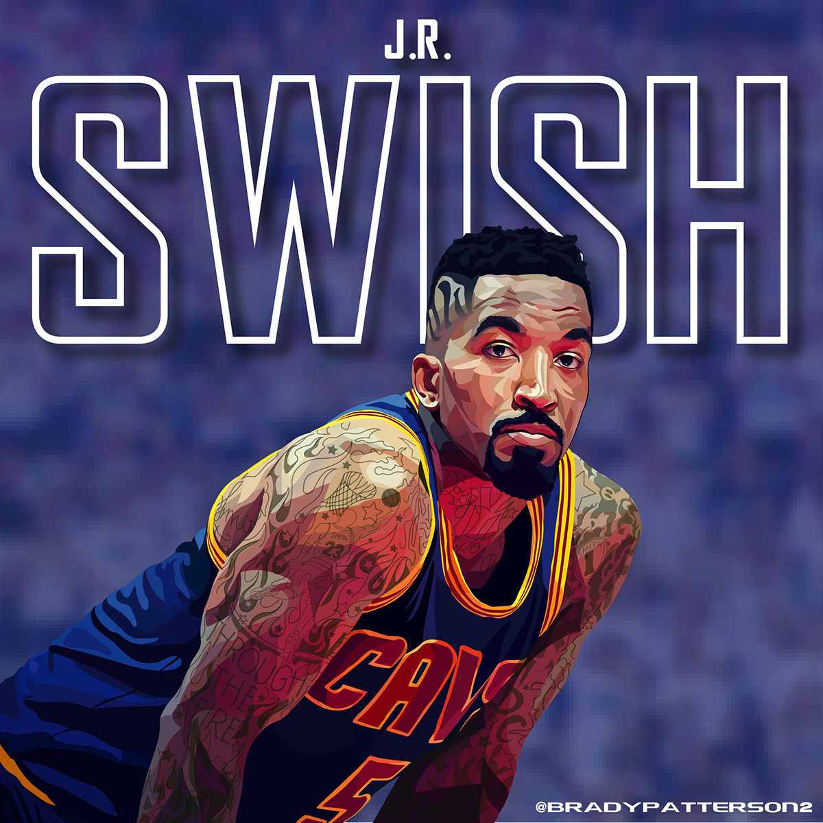 JR Smith cavaliers Cleveland NBA design vector ilustrator NBA Finals Knicks basketball Character sports ohio SCAD