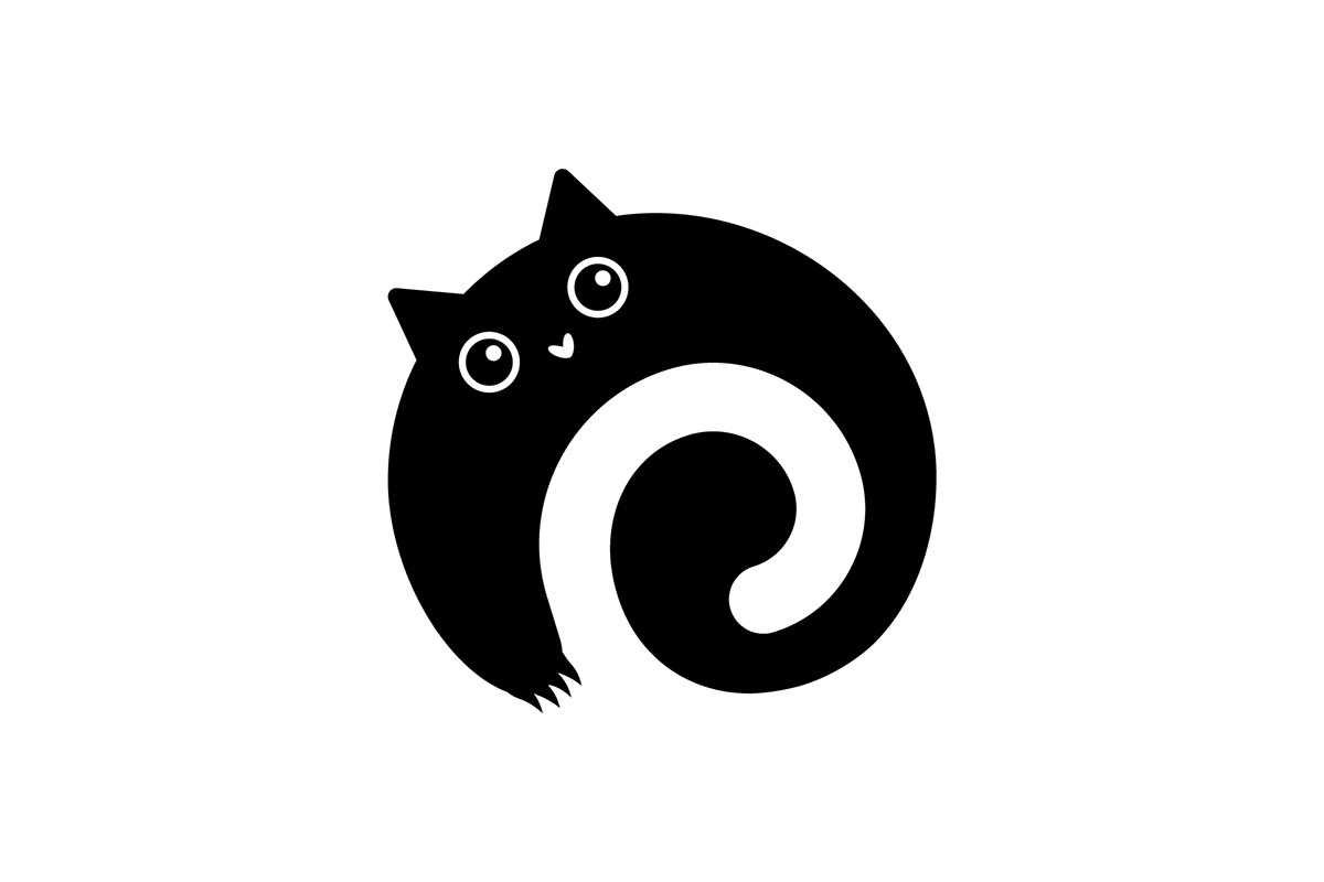Black Cat brand identity Cat cat logo Character Chat-Noir logo Logo Design Mascot vector