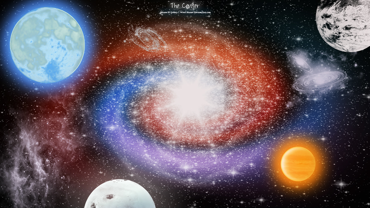 galaxy center Planets spacescapes universe