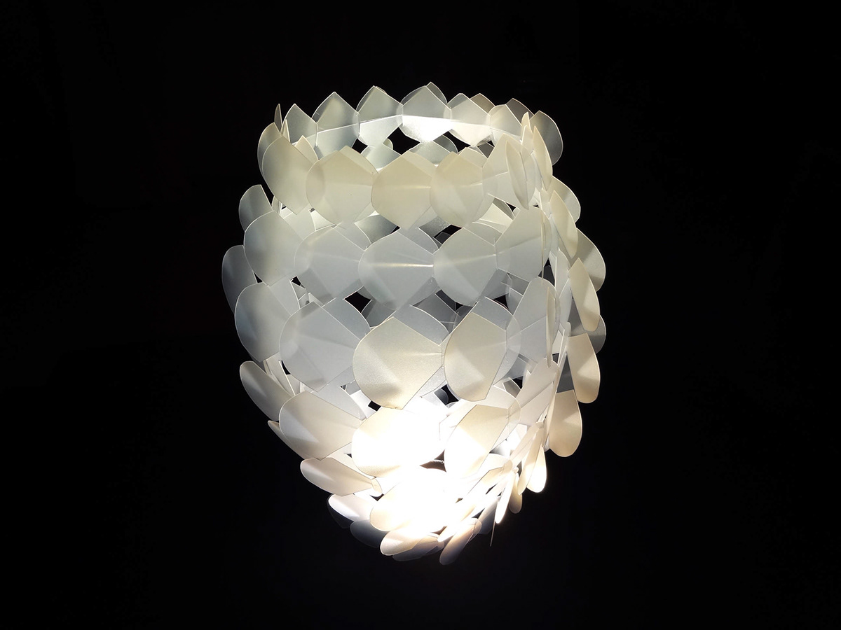 opal foil Transparency  modular lamp structure