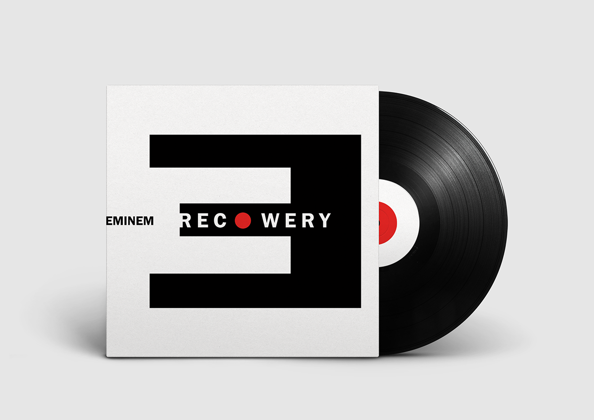 eminem CD cover Vinyl Cover minimal minimalist