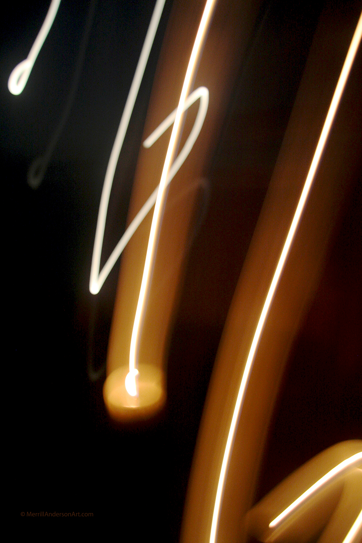 Adobe Portfolio photos nighttime candle merrill anderson luminous glow