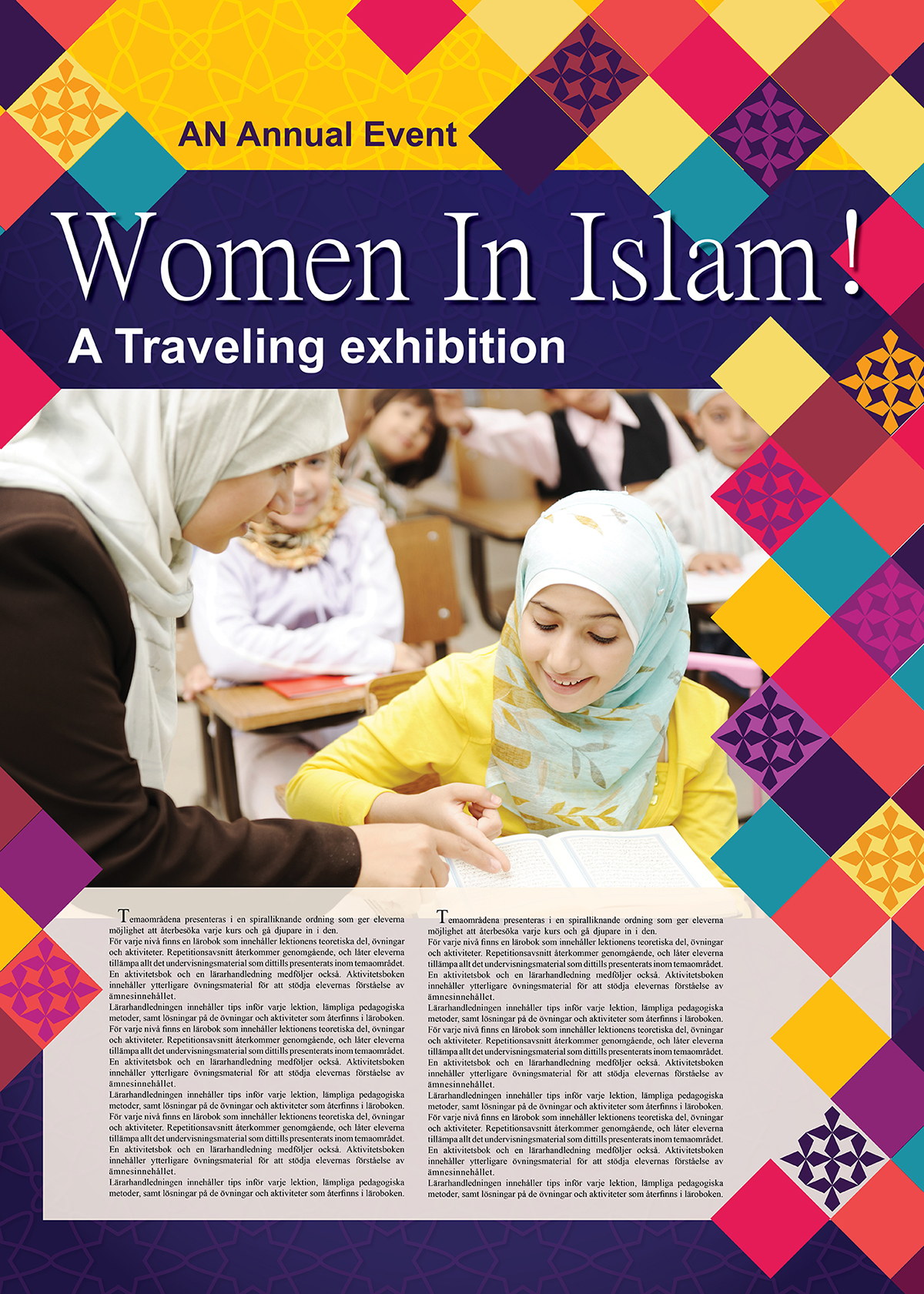 islamic poster Exhibition  annual event islam wonen islamic graphic design