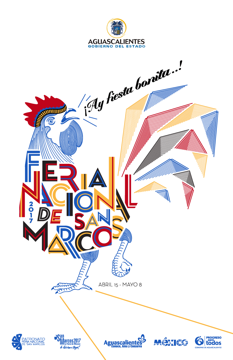 feria san marcos feria nacional aguascalientes diseño gráfico mexico gallo chicken card game Rooster
