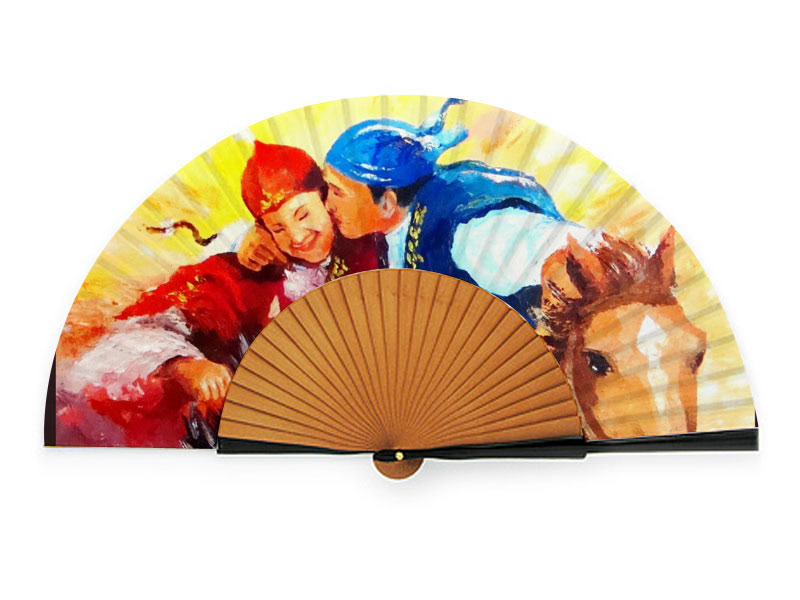 souvenir Umbrella Cufflink handfan design
