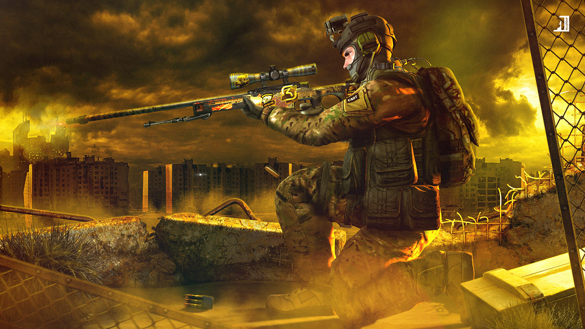 PC game csgo Counter-Strike wallpaper artwork