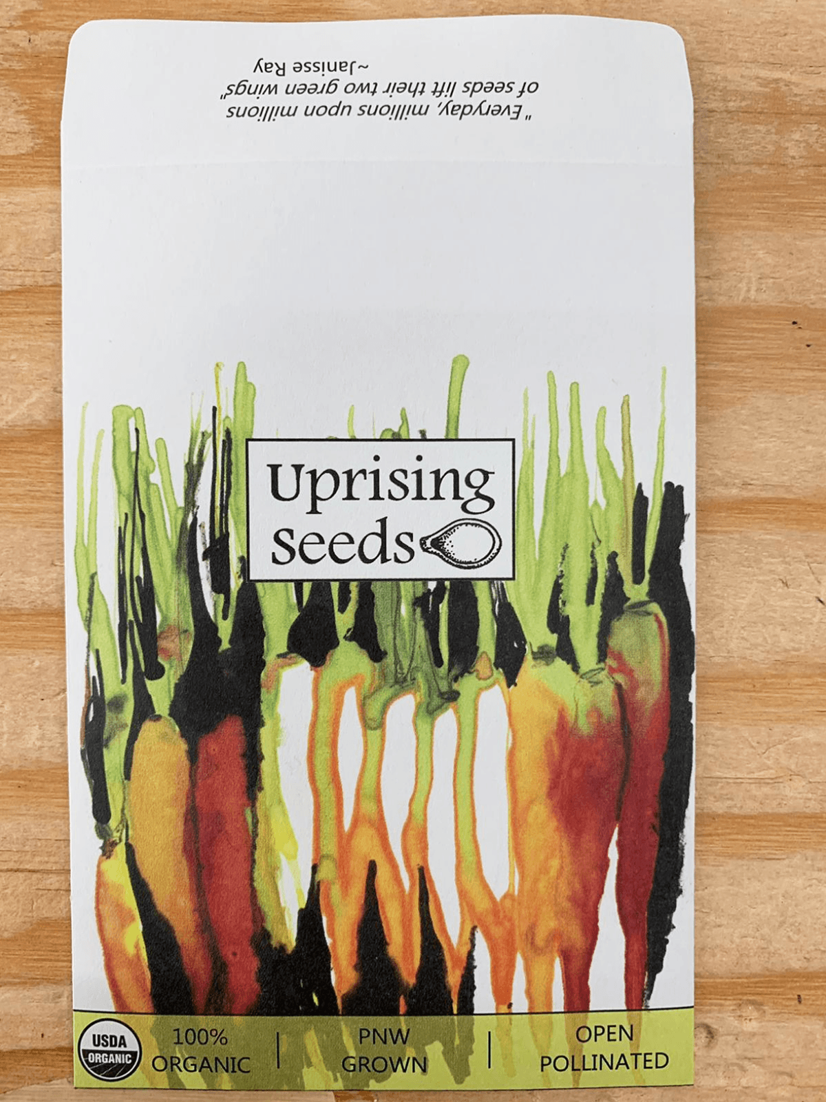 ILLUSTRATION  francesca ballarini watercolors Drawing  artistic label illustrated label illustrated packaging ink organic seeds uprising seeds
